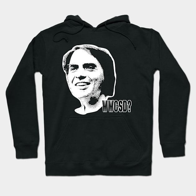 What Would Carl Sagan Do? Hoodie by Geeky Tees